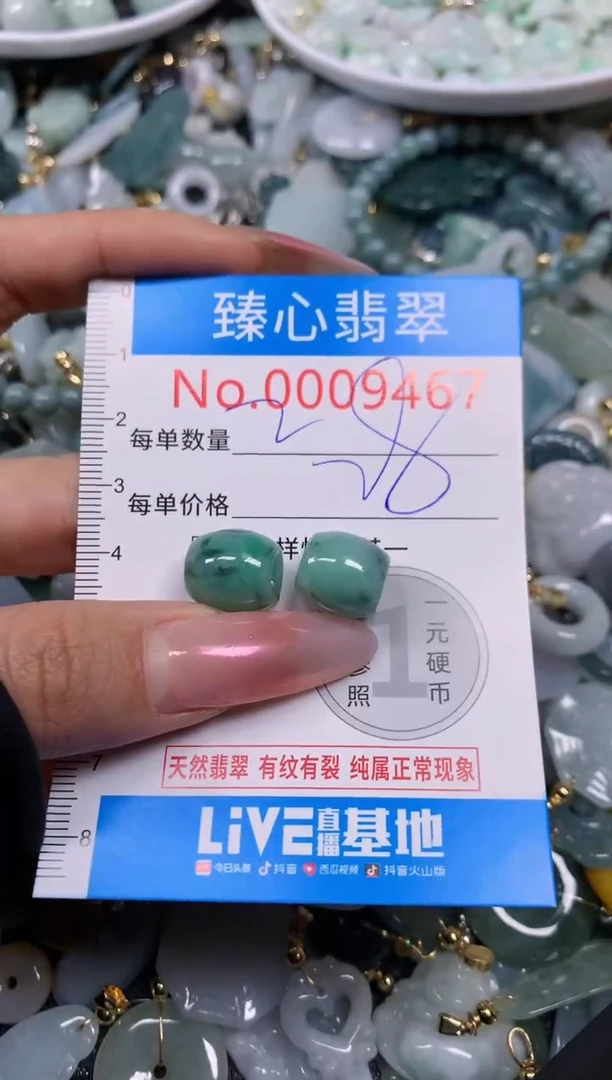 【闪购商品】翡翠颈饰未镶嵌含绳0009467