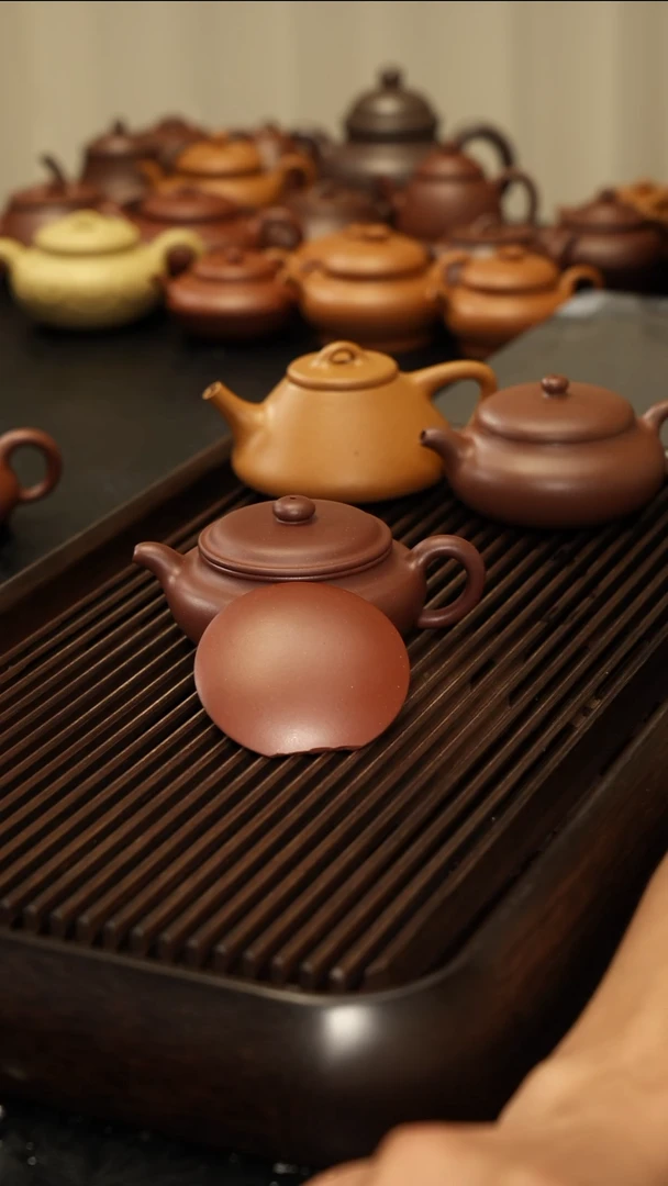 茶壶紫砂?**冲预定：蜀南清赏系列之【扁腹150cc】精炼红皮龙