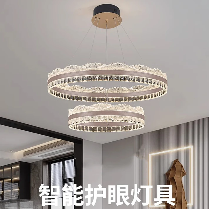 福灯堡吊灯轻奢家用简约大气餐厅圆形大厅后现代轻奢家用简约大气