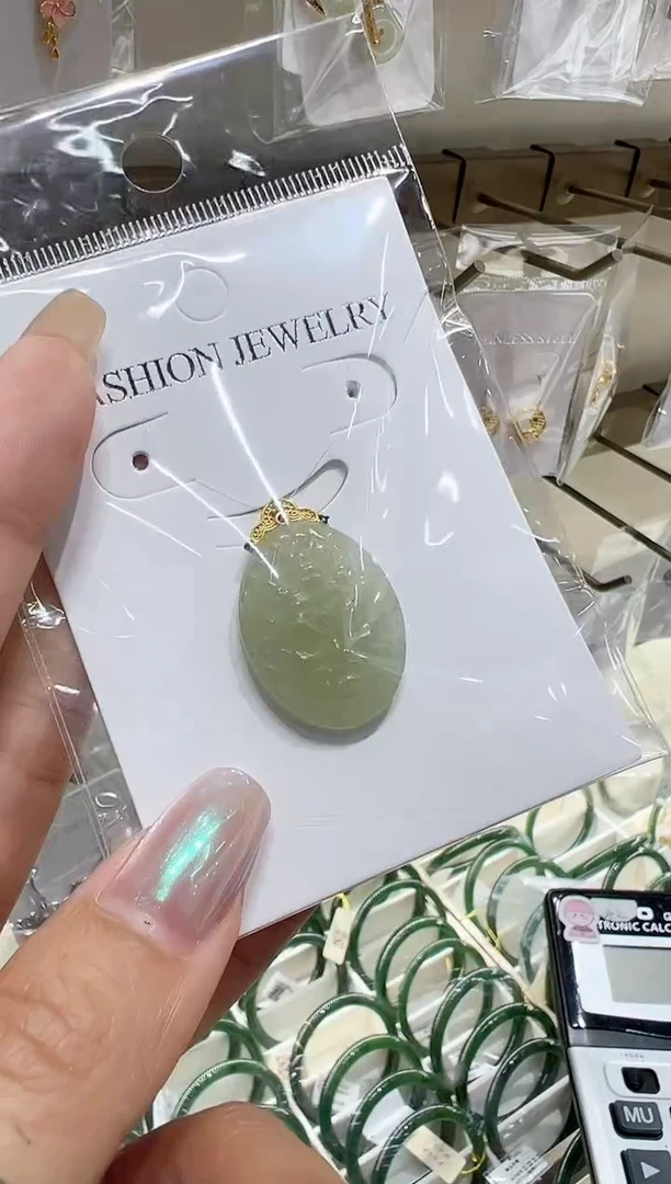 银S925镀金镶嵌和田玉耳饰@@