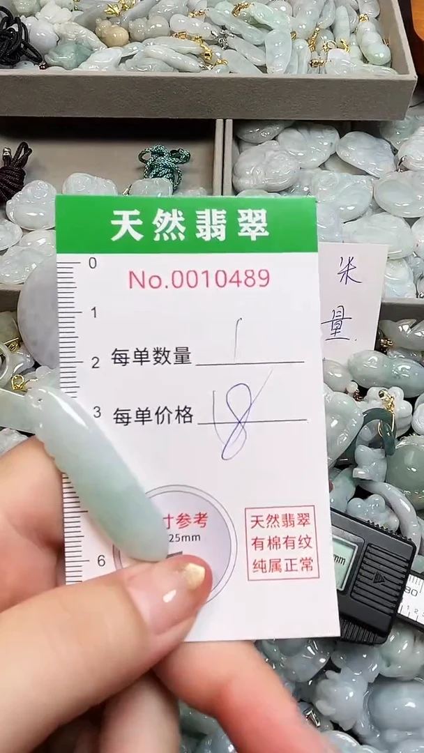 翡翠未镶嵌吊坠(不含链)0489