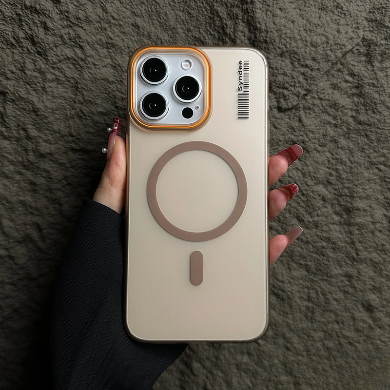 适用苹果17ProMaxPC柔砂透色手机硬壳新款16Plus全包15大孔镜头14