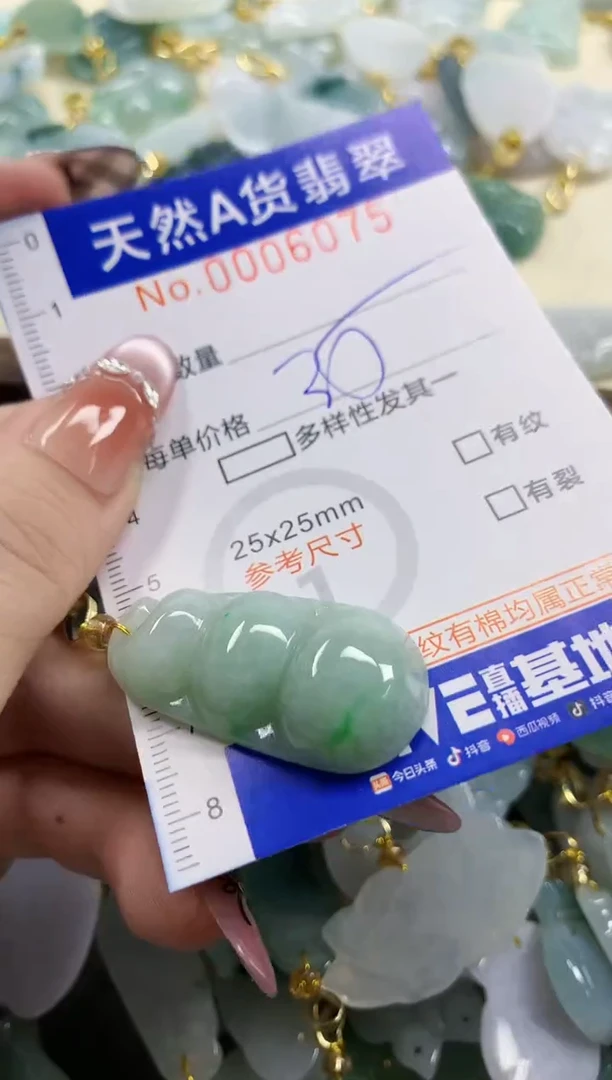 颈饰未镶嵌翡翠小*亮天然A货翡翠
