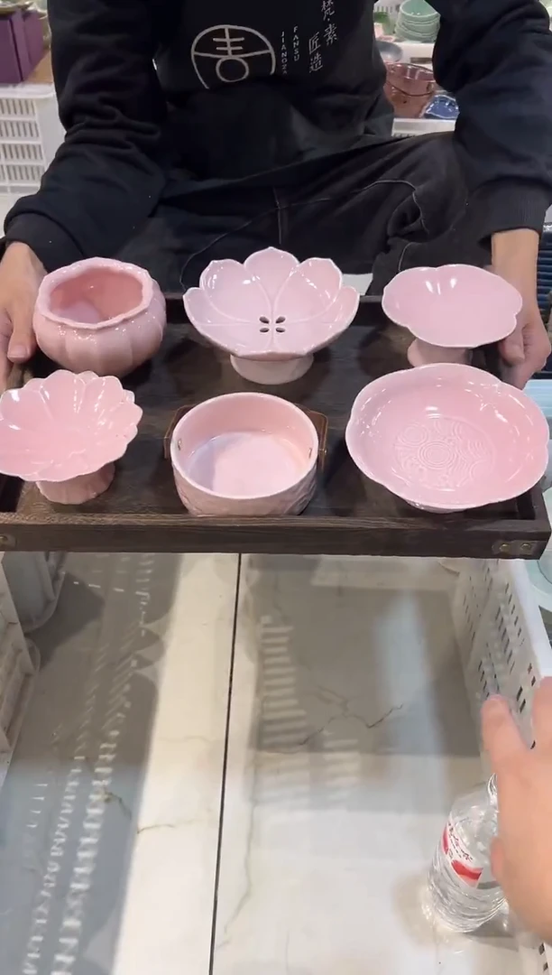 瓷片瓷微瑕商品 介意勿拍 【带托盘】