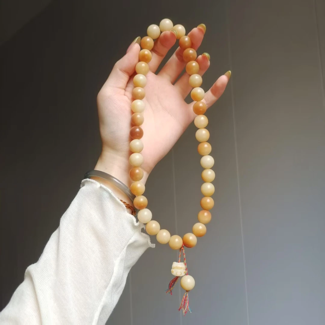 炭烧菩提手持带招财猫-LQ761