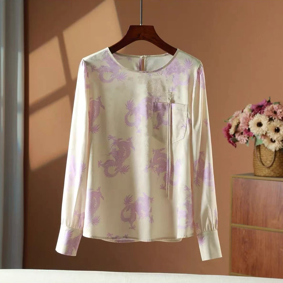 【高奢•墨雪】NN1475重工国风衬衫高级感长袖时尚休闲中式宽松