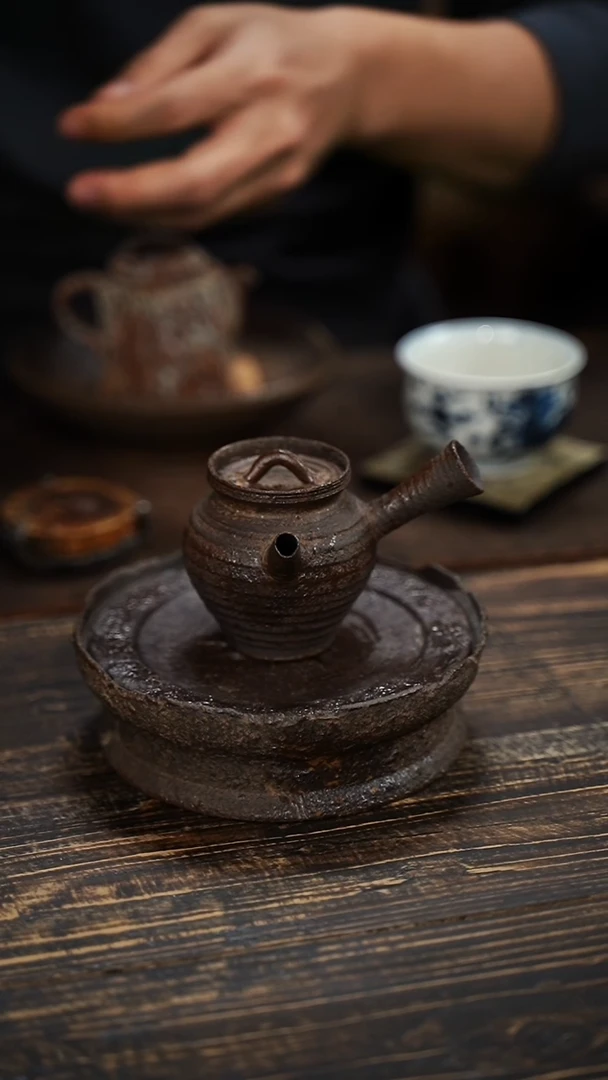 全手工制作 南蛮 侧把壶  110cc