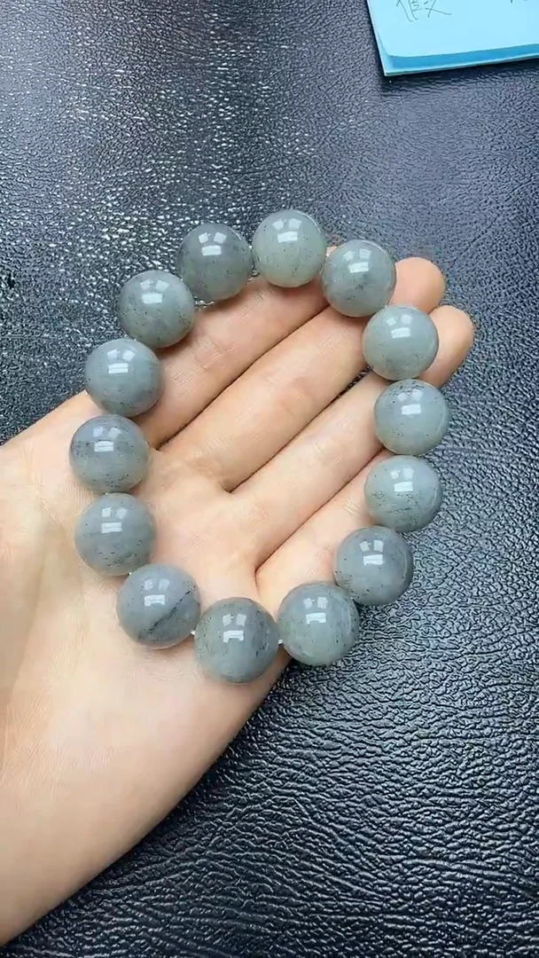 未镶嵌手串和田玉点墨青花卡16精品手串