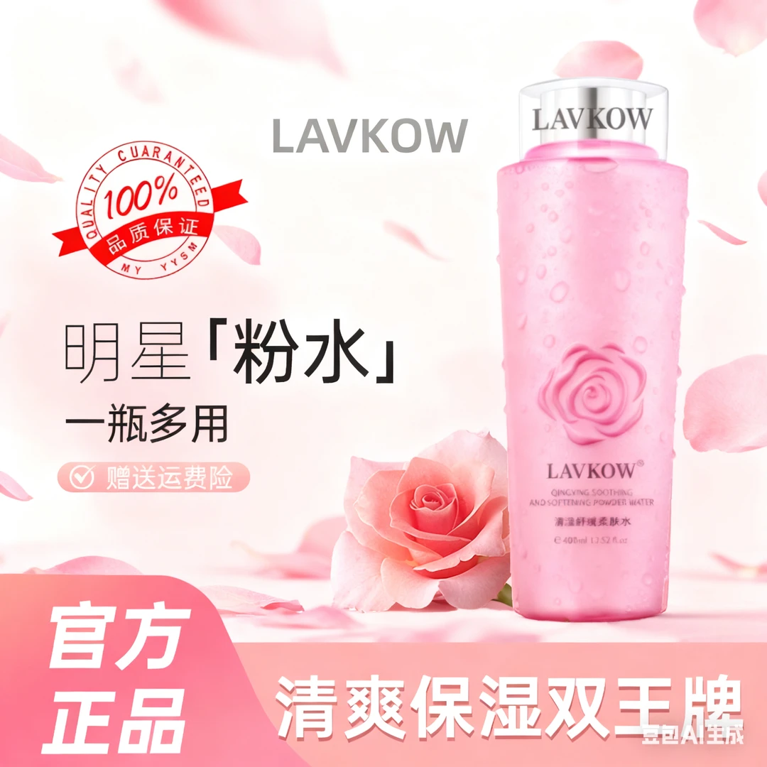 兰冠护肤品清莹保湿柔肤水升级舒缓保湿滋润爽肤补水控油400ml*2