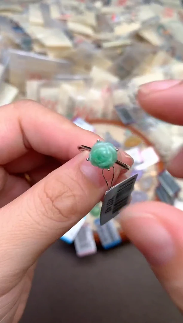 银S925镶嵌挂件翡翠—