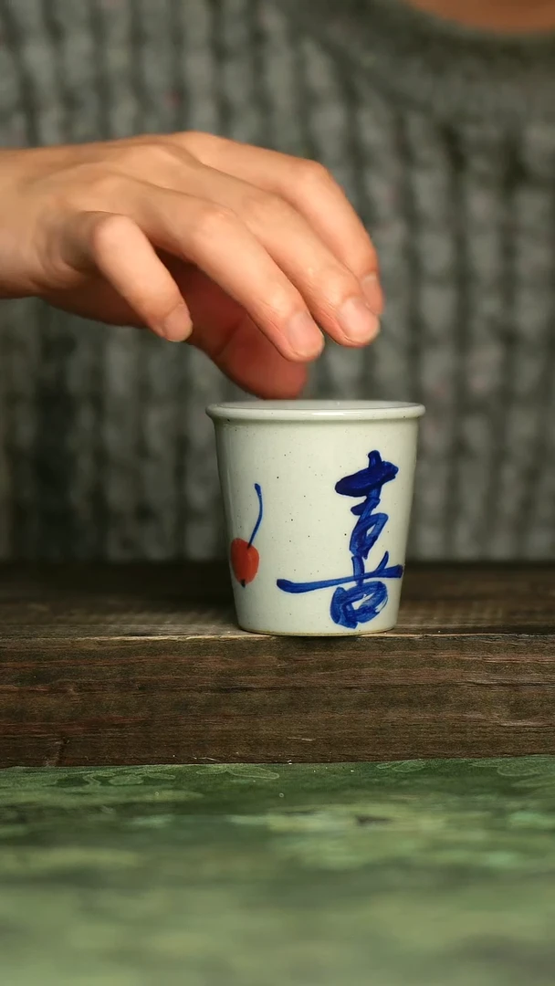 青诗集手工手绘瓷器