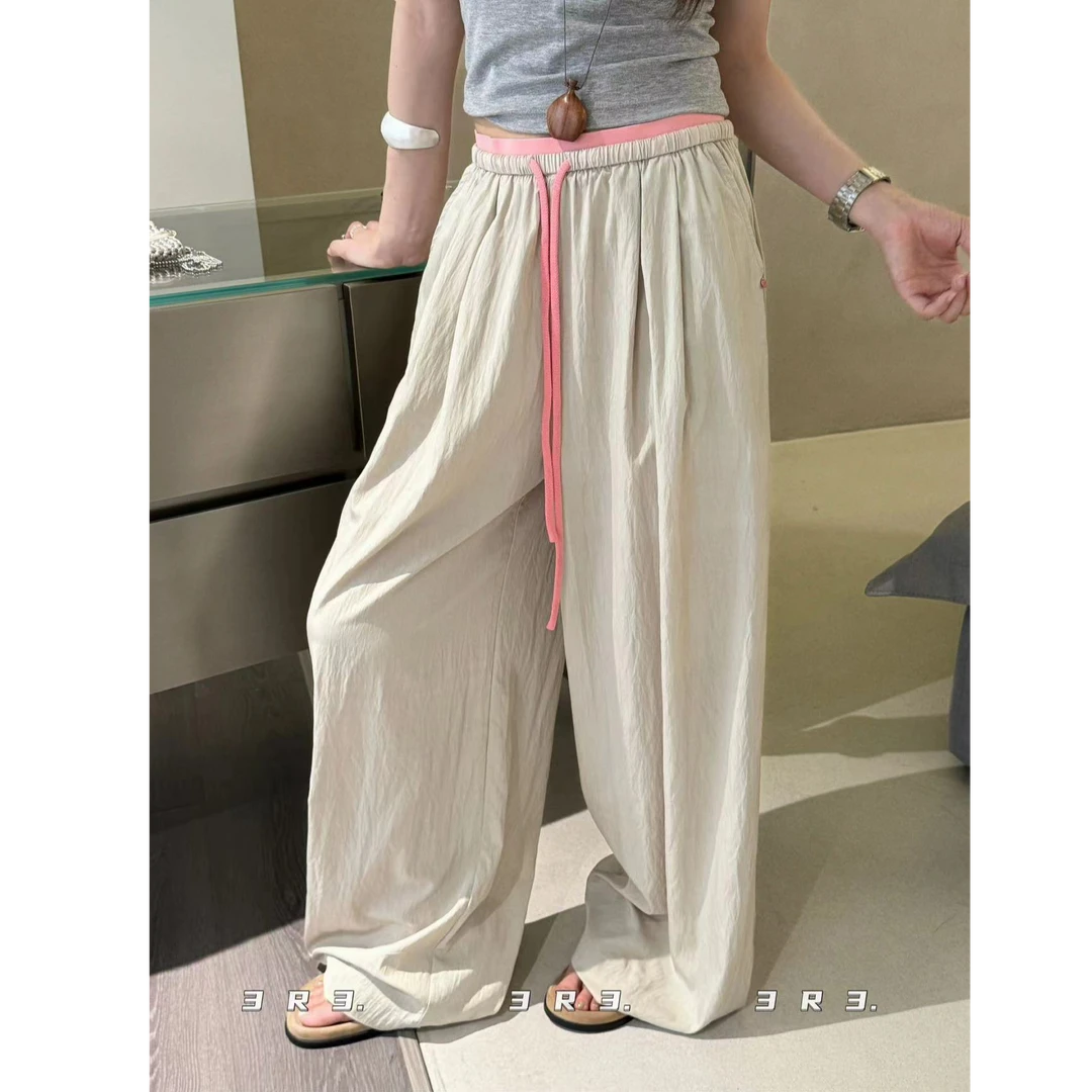 十三行3R3-夏季福秒双腰头宽松休闲裤#2168