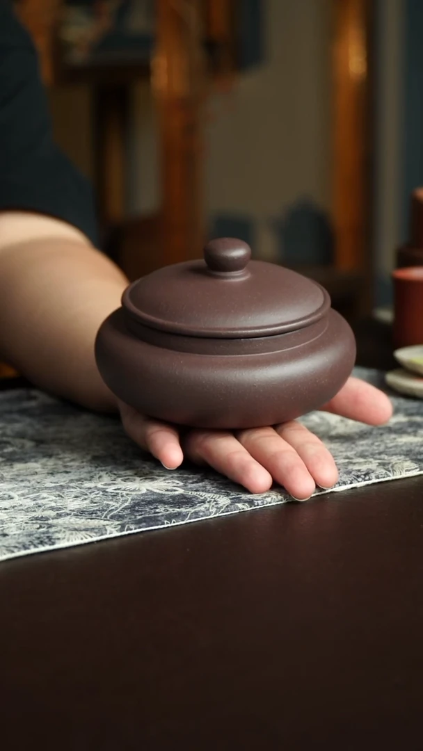 茶杯紫砂26号宜兴紫砂原矿作品茶叶罐