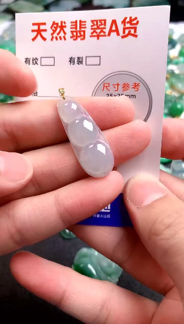 翡翠18K金镶嵌颈饰14006136