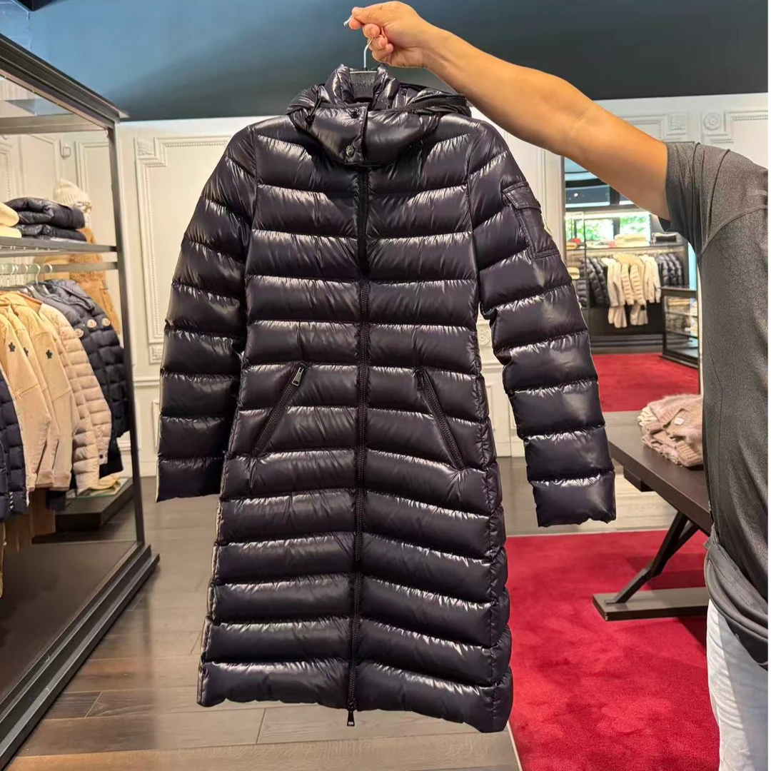 未使用 MONCLER 盟可睐蒙口/GG/moka女士深蓝色羽绒服  福利