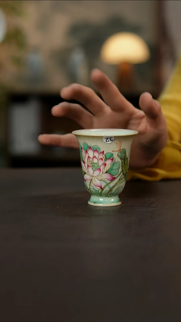 杯景德镇陶瓷杯碗柴烧多人