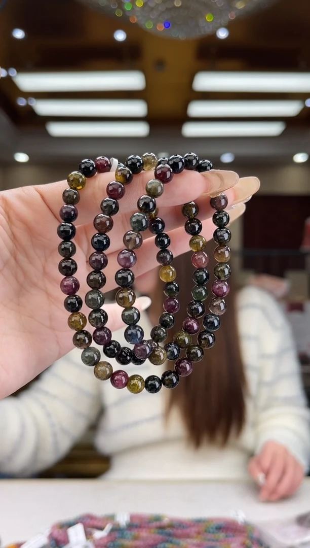 【闪购商品】碧玺/未镶嵌6mm+碧玺多圈多样性发货26