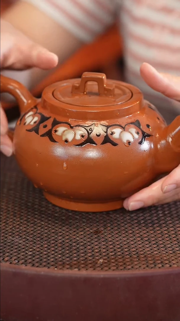 茶壶紫砂原矿手工制作 嘴磕碰