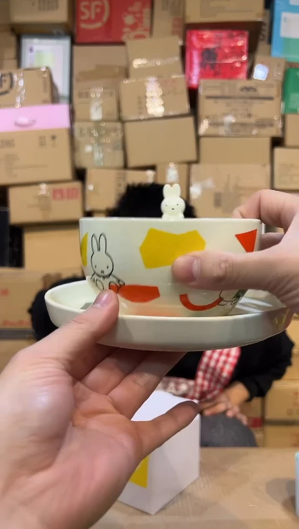 【闪购商品】杯原盒米菲兔一碗一盘