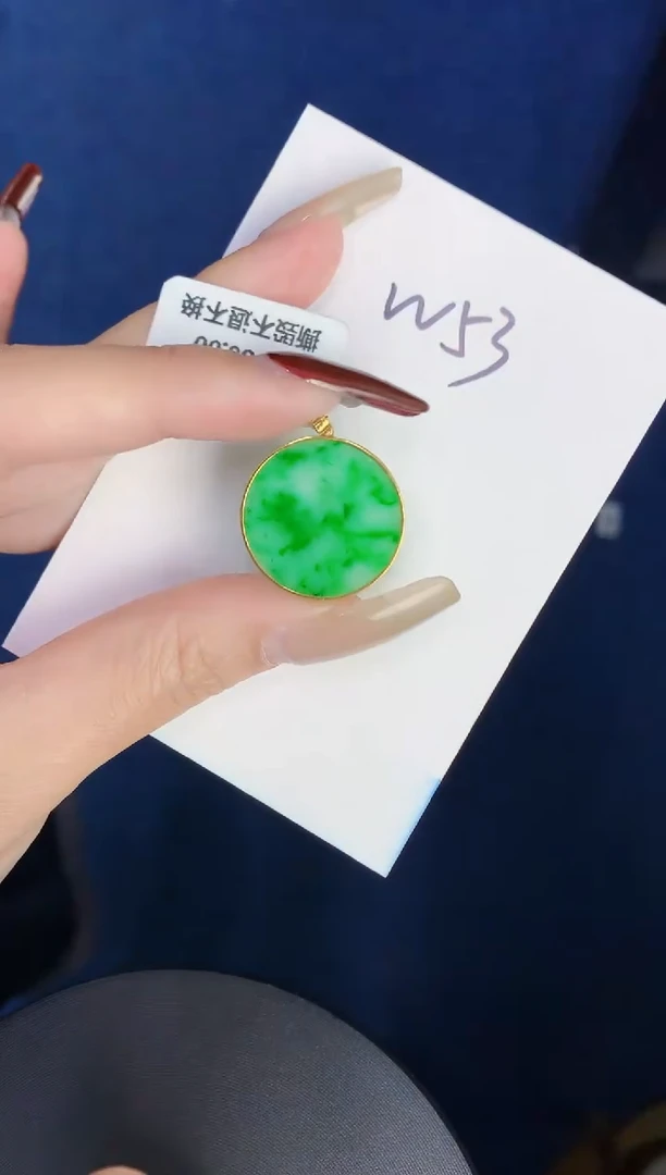 【闪购商品】翡翠颈饰18K金镶嵌0000000000