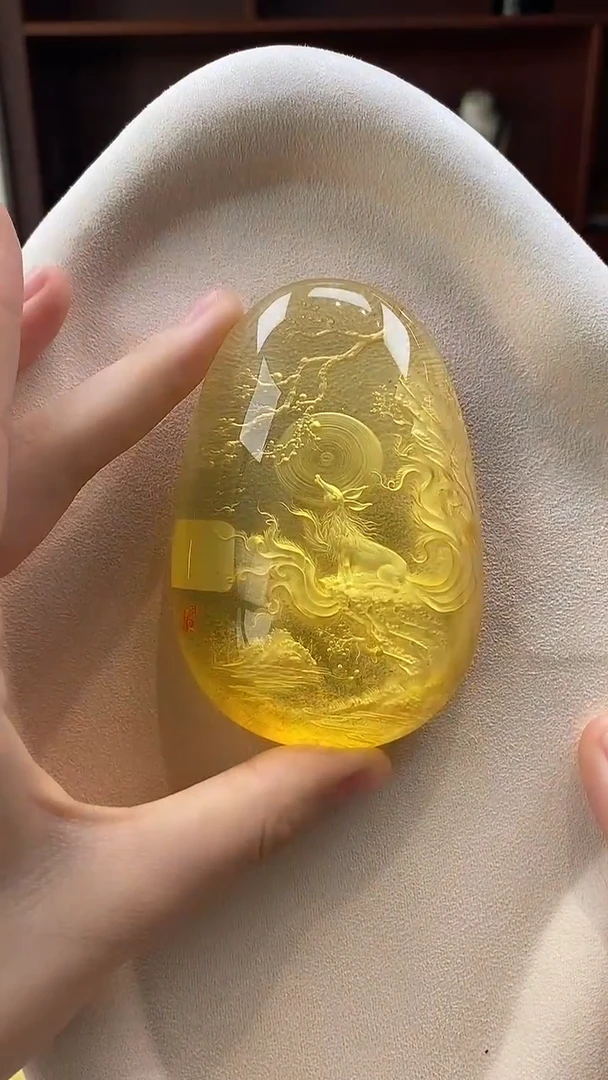 琥珀颈饰未镶嵌吊坠