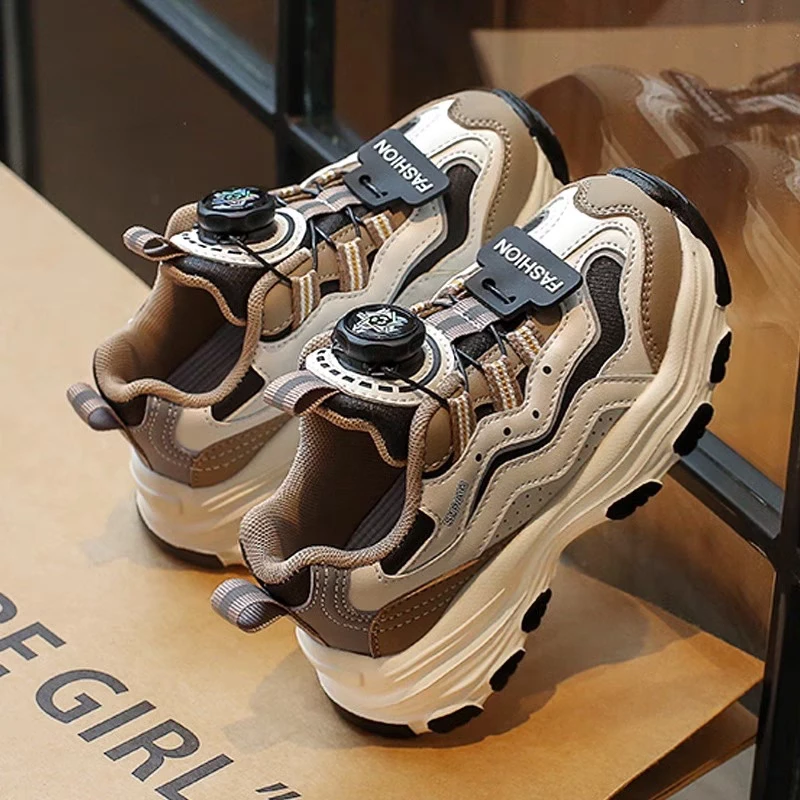 儿童扭扭鞋2023冬季新款二棉鞋男童女童加绒运动鞋老爹鞋潮1103