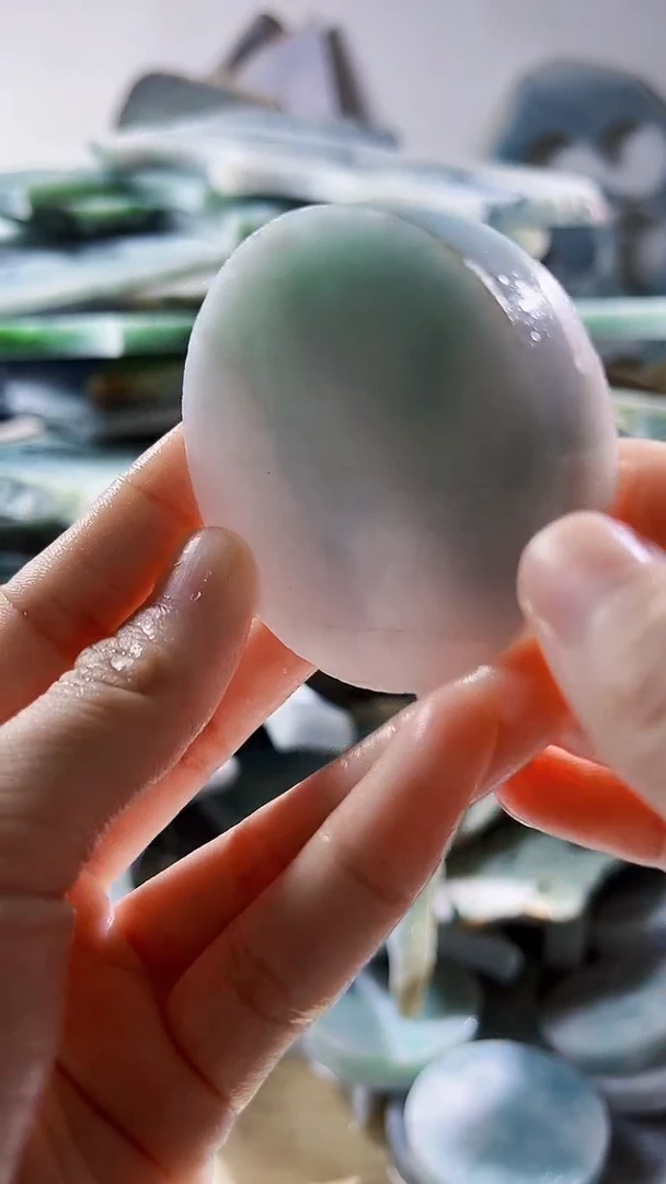 翡翠裸石缅甸翡翠A货柠6164