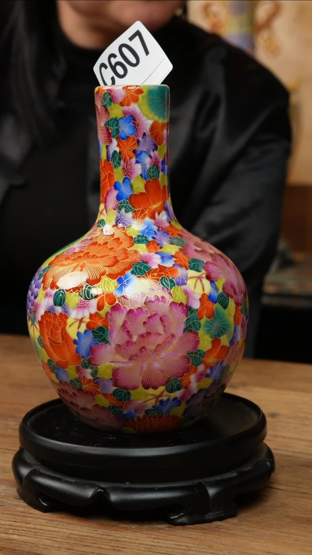 【闪购商品】瓶掐丝珐琅万花天球瓶607