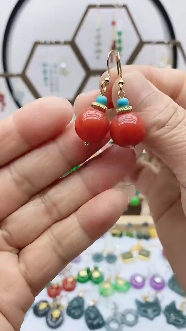 未镶嵌翡翠耳饰143