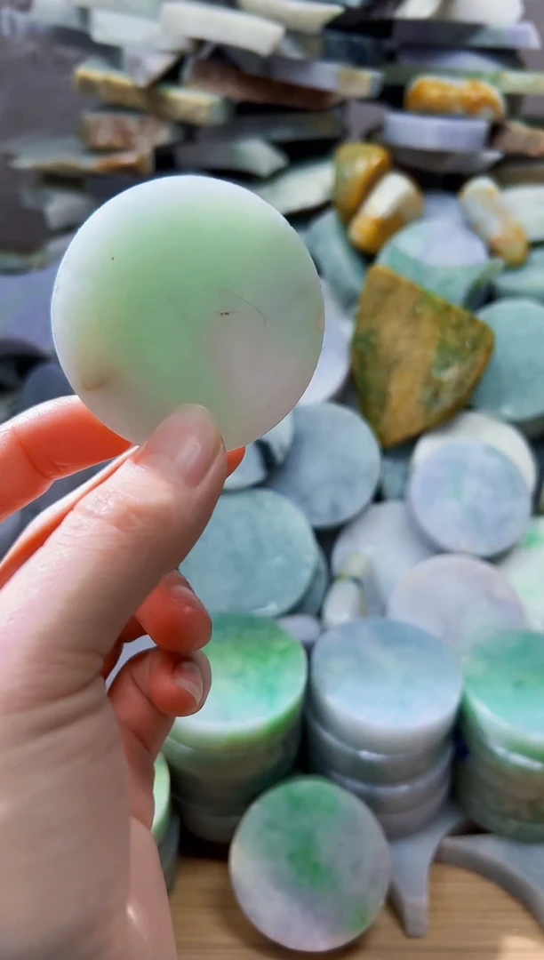 裸石翡翠天然翡翠A货余 南 244