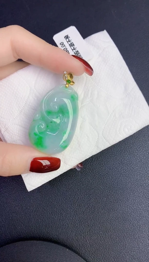 颈饰未镶嵌翡翠缅甸天然翡翠a货