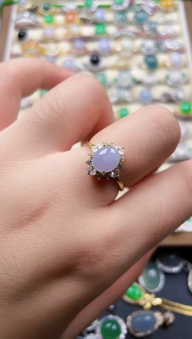 银S925镶嵌戒指翡翠72