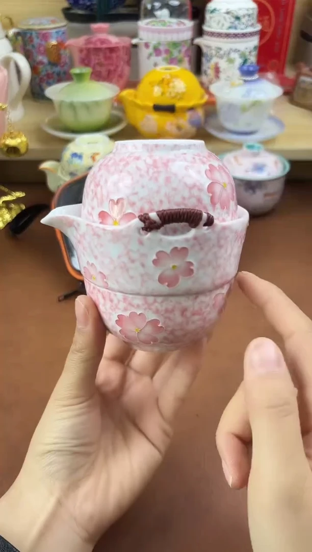 陶陶瓷茶具摆件旅行套组