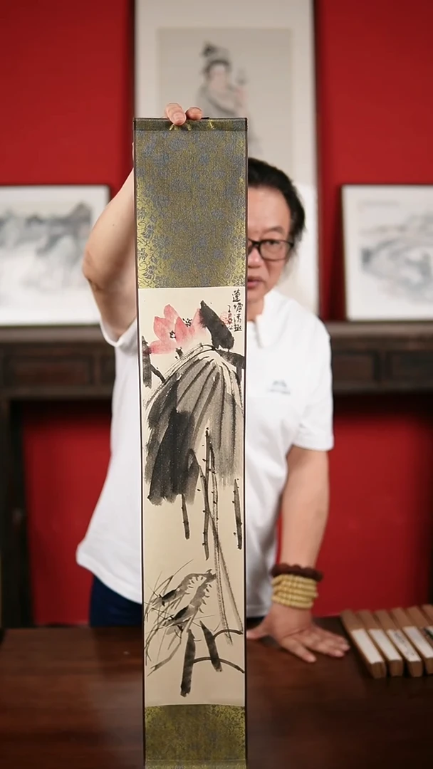 国画手绘手写-15*90卷轴