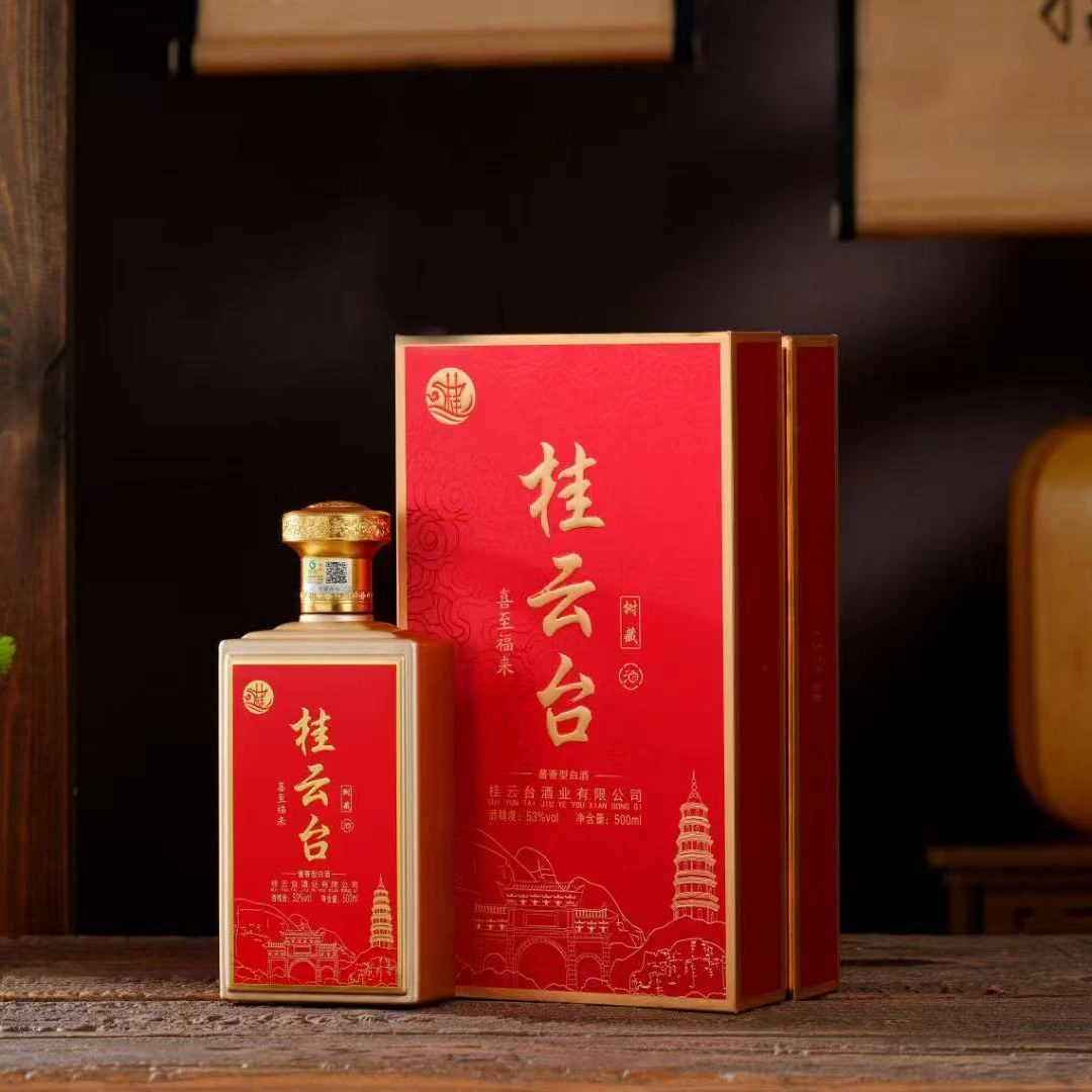 桂云台喜至福来53度酱香型白酒宴请用酒自饮送礼500ml（1瓶）53度