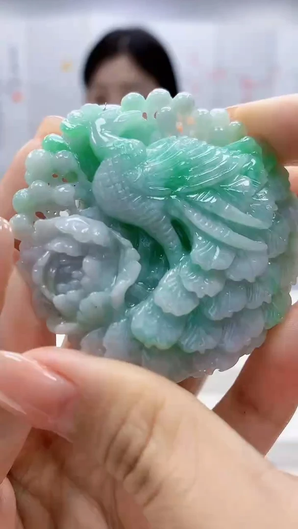 定制翡翠未镶嵌0405xx-毛货挂件25