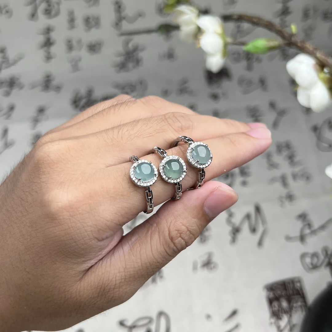 1139每人限购一单（多样性发1件）天然A货正宗翡翠招财玉戒指