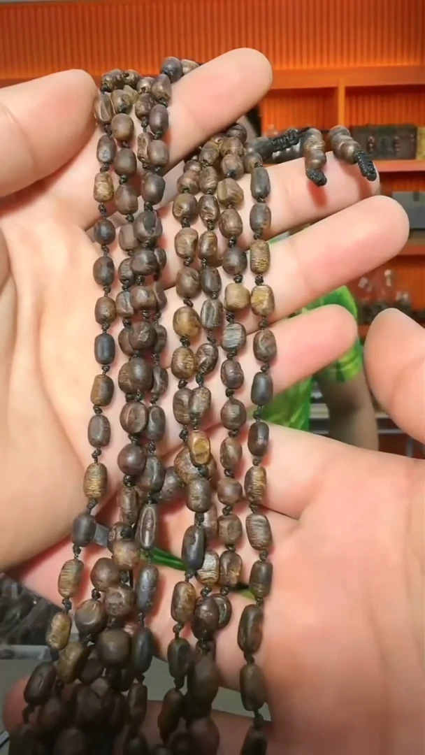 沉香手串13号长串咖啡豆多样性发一