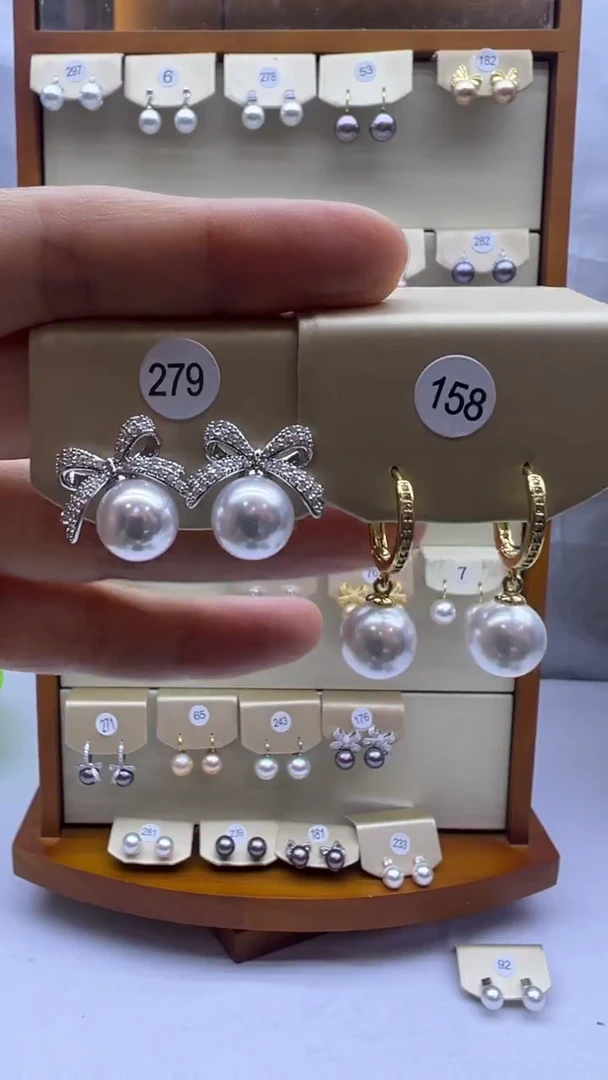 未镶嵌耳饰淡水珍珠279+158