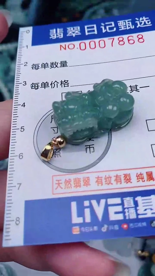 翡翠未镶嵌颈饰00007868