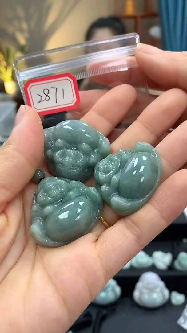 颈饰未镶嵌翡翠佛公2871 多样性发一件