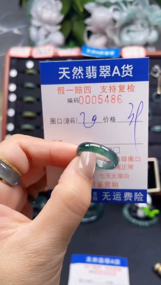 翡翠戒指未镶嵌20*5486