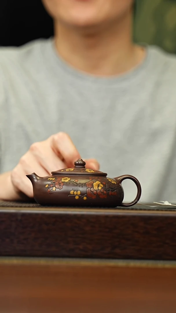 茶壶紫砂宜兴原矿 手工 紫砂壶容量180CC