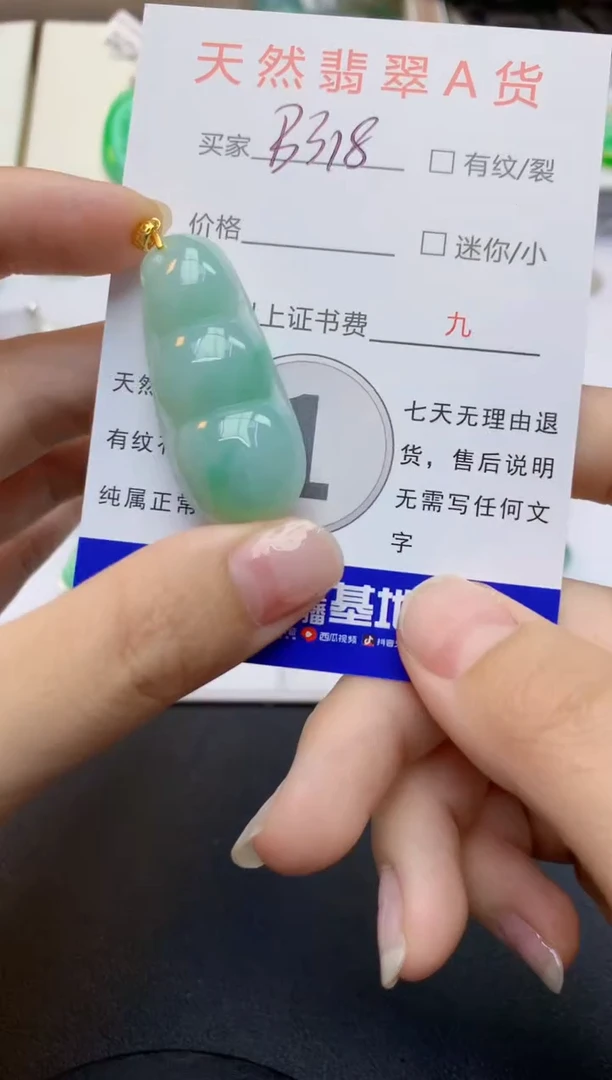 翡翠未镶嵌颈饰天然缅甸A货翡翠