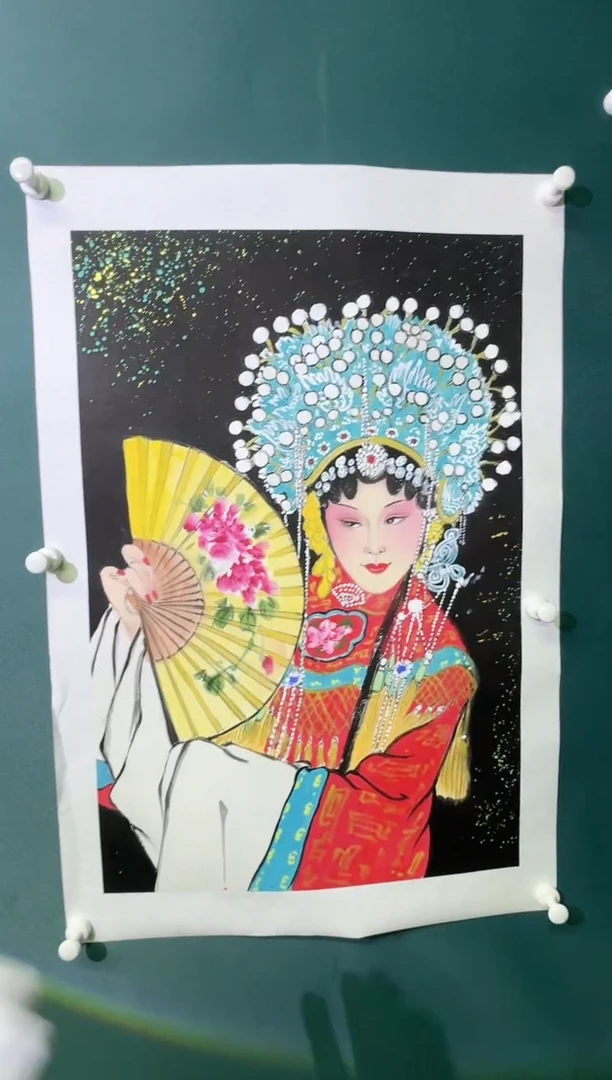 绘画宁婉玉老师“2.7平尺人物画”带收藏证书