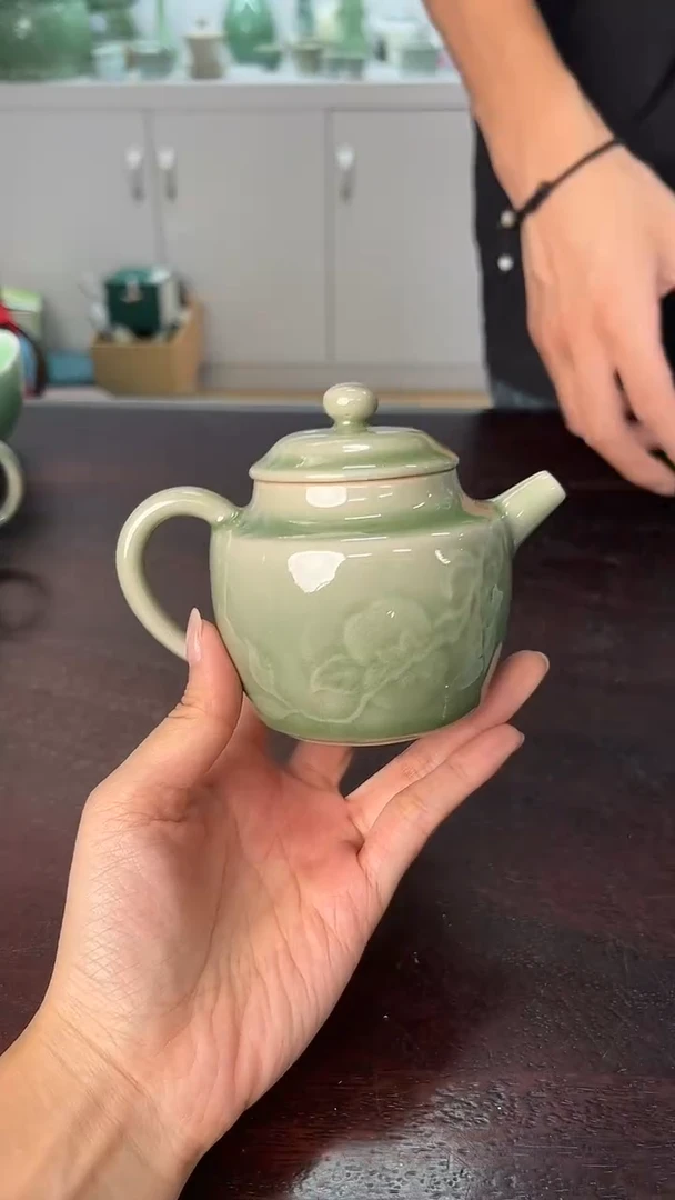 龙泉云间青瓷小米茶器
