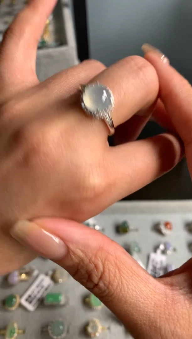 银S925镶嵌戒指翡翠52