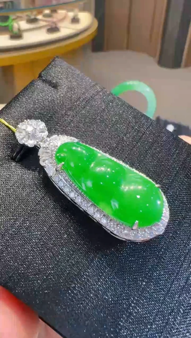 【闪购商品】翡翠吊坠(不含链)银S925镶嵌