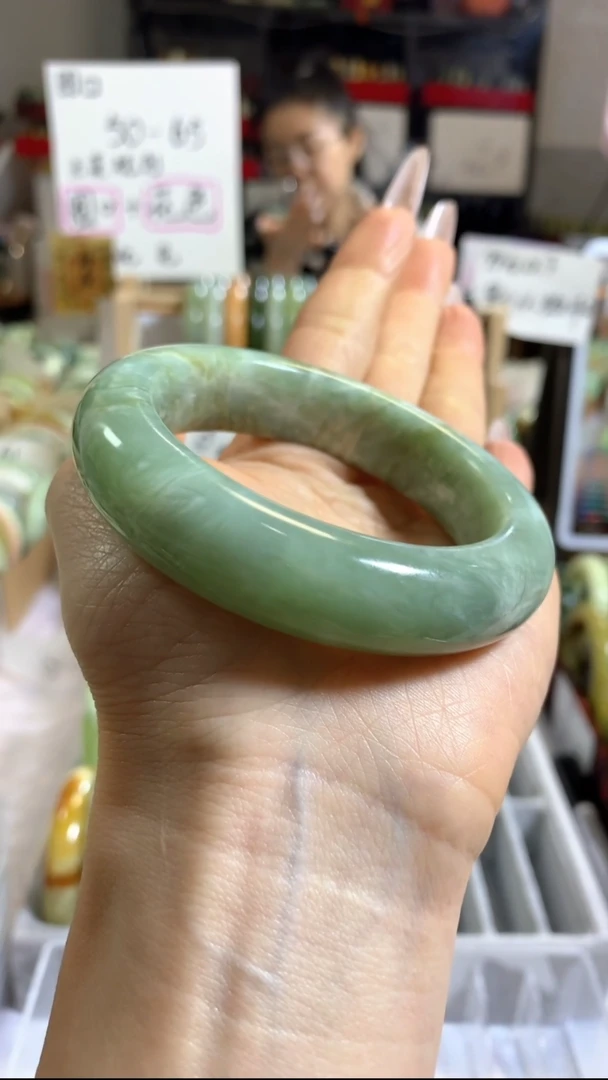 未镶嵌岫玉手镯24 55+