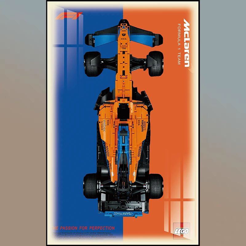 顺丰发货赛车积木挂墙背板法拉利F1奔驰F1烤瓷水晶铝合金挂墙画框